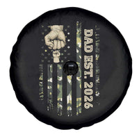 New Dad 2026 Spare Tire Cover Camo American Flag Military Dad Father's Day