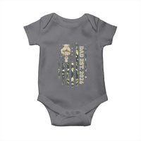 New Dad 2026 Baby Onesie Camo American Flag Military Dad Father's Day
