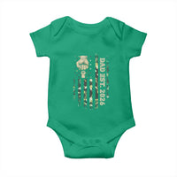 New Dad 2026 Baby Onesie Camo American Flag Military Dad Father's Day