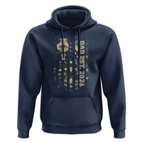New Dad 2026 Hoodie Camo American Flag Military Dad Father's Day