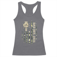 New Dad 2026 Racerback Tank Top Camo American Flag Military Dad Father's Day