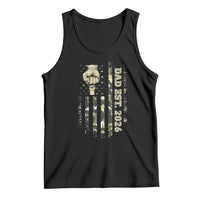 New Dad 2026 Tank Top Camo American Flag Military Dad Father's Day