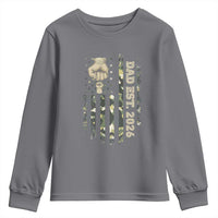 New Dad 2026 Youth Sweatshirt Camo American Flag Military Dad Father's Day