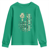 New Dad 2026 Youth Sweatshirt Camo American Flag Military Dad Father's Day