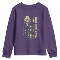 New Dad 2026 Youth Sweatshirt Camo American Flag Military Dad Father's Day