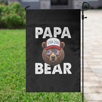 Papa Bear Father's Day Garden Flag America 250th Anniversary USA Flag July 4th