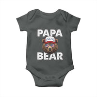 Papa Bear Father's Day Baby Onesie America 250th Anniversary USA Flag July 4th