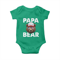 Papa Bear Father's Day Baby Onesie America 250th Anniversary USA Flag July 4th
