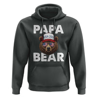 Papa Bear Father's Day Hoodie America 250th Anniversary USA Flag July 4th