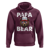 Papa Bear Father's Day Hoodie America 250th Anniversary USA Flag July 4th