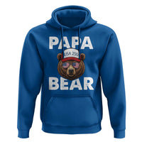 Papa Bear Father's Day Hoodie America 250th Anniversary USA Flag July 4th