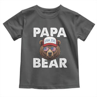 Papa Bear Father's Day Toddler T Shirt America 250th Anniversary USA Flag July 4th