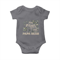 Papa Bear Father's Day Baby Onesie Camouflage California Republic Flag Bear