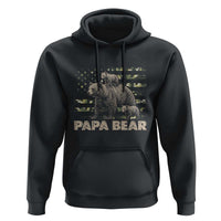 Papa Bear Father's Day Hoodie Camouflage California Republic Flag Bear