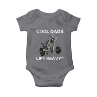 Cool Dads Lift Heavy Baby Onesie Gym Dad Raccoon