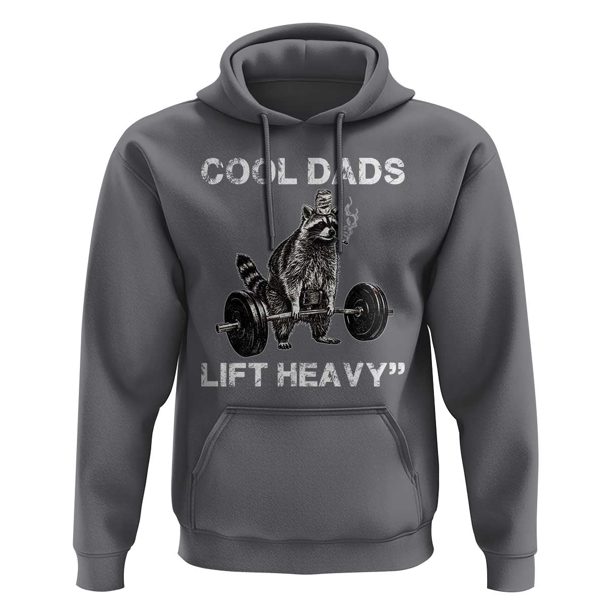 Cool Dads Lift Heavy Hoodie Gym Dad Raccoon