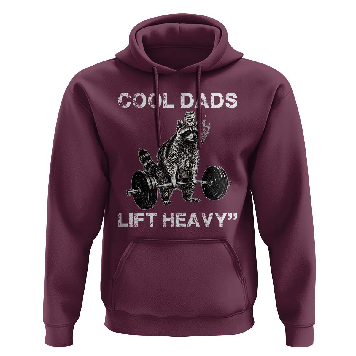 Cool Dads Lift Heavy Hoodie Gym Dad Raccoon