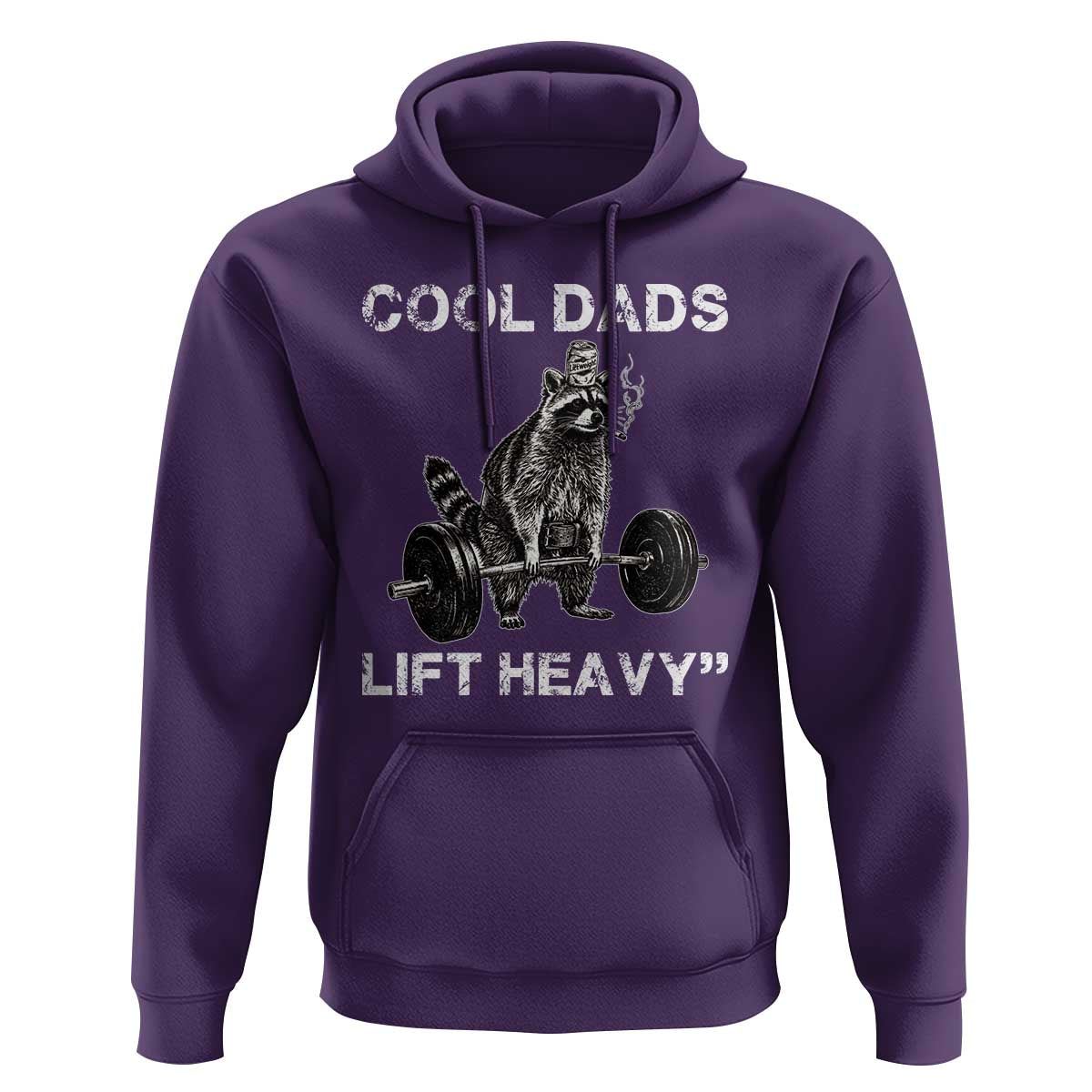Cool Dads Lift Heavy Hoodie Gym Dad Raccoon