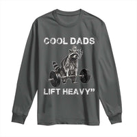 Cool Dads Lift Heavy Long Sleeve Shirt Gym Dad Raccoon