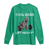Cool Dads Lift Heavy Long Sleeve Shirt Gym Dad Raccoon