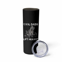Cool Dads Lift Heavy Skinny Tumbler Gym Dad Raccoon