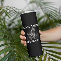 Cool Dads Lift Heavy Skinny Tumbler Gym Dad Raccoon