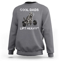 Cool Dads Lift Heavy Sweatshirt Gym Dad Raccoon