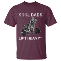 Cool Dads Lift Heavy T Shirt Gym Dad Raccoon