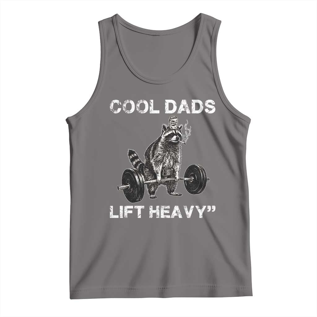 Cool Dads Lift Heavy Tank Top Gym Dad Raccoon