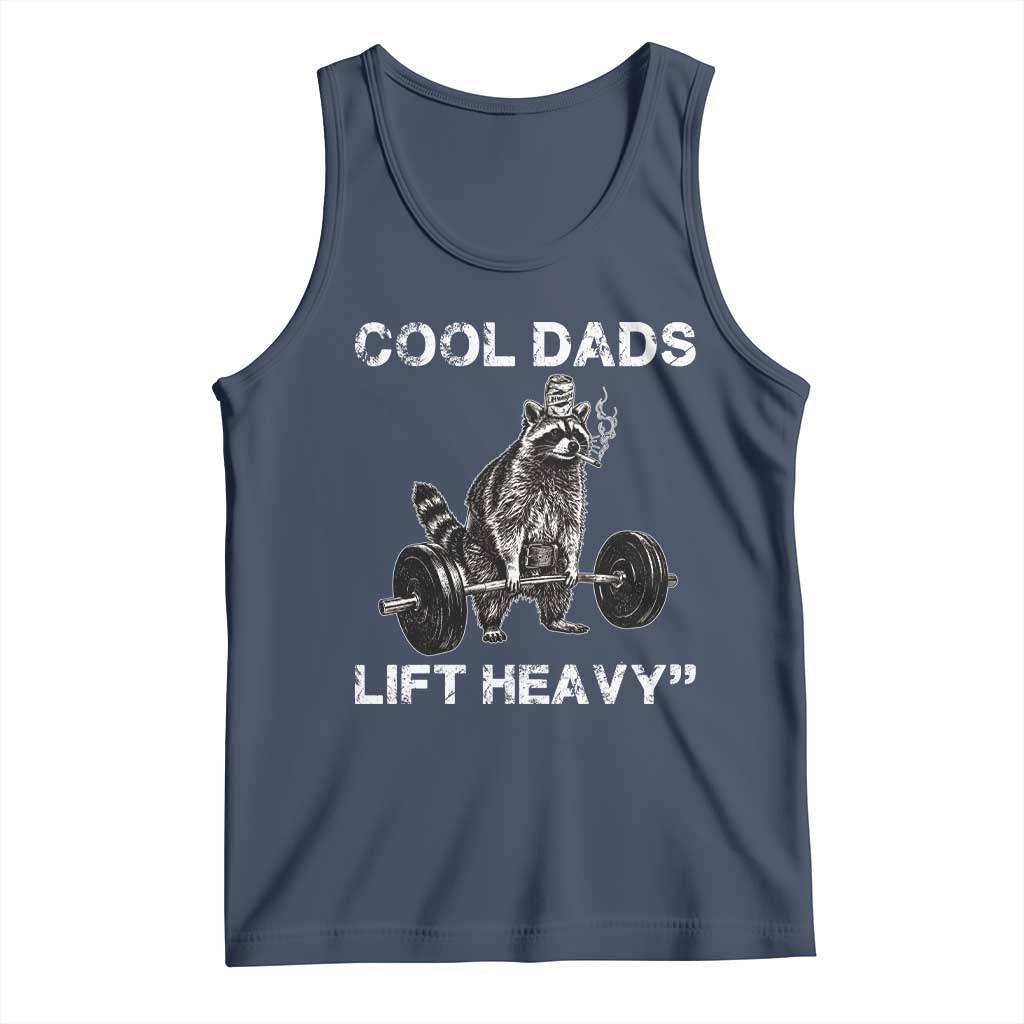 Cool Dads Lift Heavy Tank Top Gym Dad Raccoon