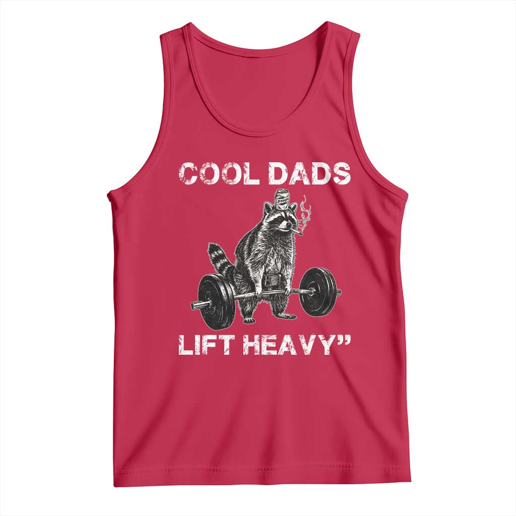 Cool Dads Lift Heavy Tank Top Gym Dad Raccoon