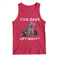 Cool Dads Lift Heavy Tank Top Gym Dad Raccoon