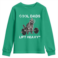 Cool Dads Lift Heavy Youth Sweatshirt Gym Dad Raccoon