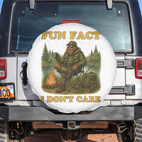 Funny Bigfoot Sarcastic Spare Tire Cover Fun Fact I Don Not Care Sasquatch Camping - Wonder Print Shop