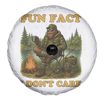 Funny Bigfoot Sarcastic Spare Tire Cover Fun Fact I Don Not Care Sasquatch Camping - Wonder Print Shop
