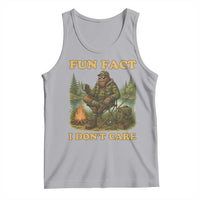 Funny Bigfoot Sarcastic Tank Top Fun Fact I Don Not Care Sasquatch Camping - Wonder Print Shop
