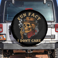 Funny Skull Sarcastic Spare Tire Cover Fun Fact I Don Not Care - Wonder Print Shop
