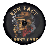 Funny Skull Sarcastic Spare Tire Cover Fun Fact I Don Not Care - Wonder Print Shop