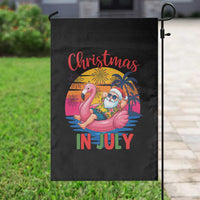 Funny Hawaiian Christmas Garden Flag Santa Beach Tropical Xmas - Wonder Print Shop