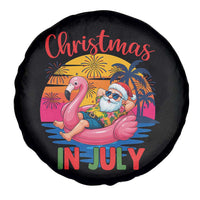 Funny Hawaiian Christmas Spare Tire Cover Santa Beach Tropical Xmas - Wonder Print Shop