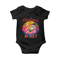 Funny Hawaiian Christmas Baby Onesie Santa Beach Tropical Xmas - Wonder Print Shop