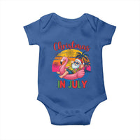 Funny Hawaiian Christmas Baby Onesie Santa Beach Tropical Xmas - Wonder Print Shop