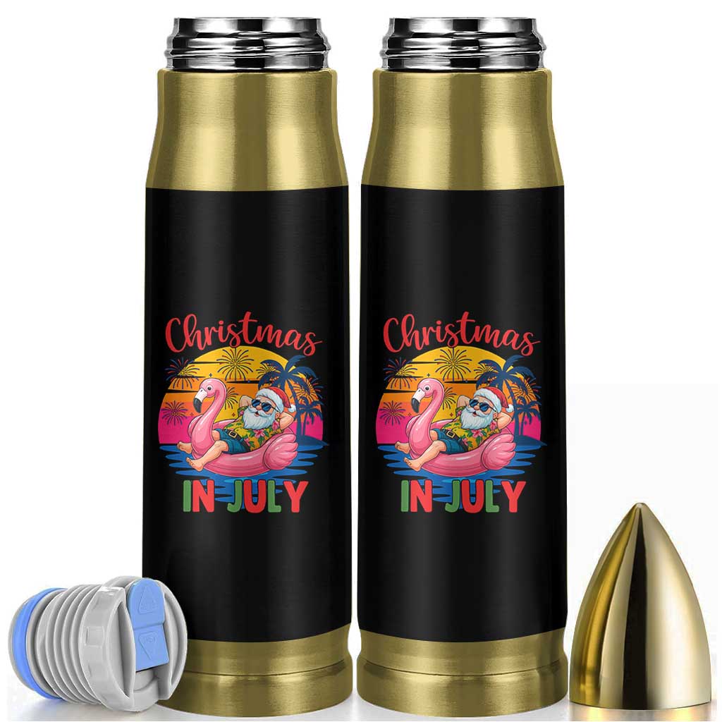 Funny Hawaiian Christmas Bullet Tumbler Santa Beach Tropical Xmas - Wonder Print Shop