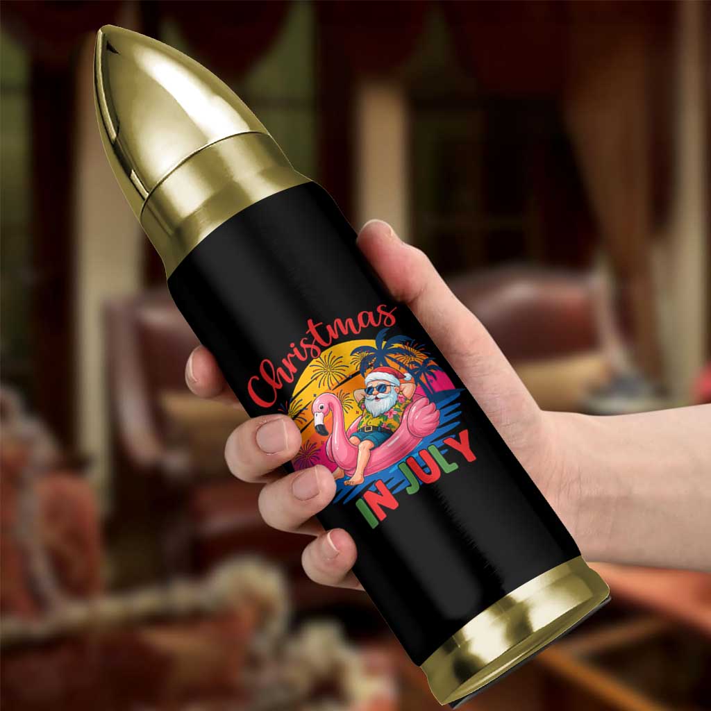 Funny Hawaiian Christmas Bullet Tumbler Santa Beach Tropical Xmas - Wonder Print Shop