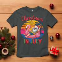 Funny Hawaiian Christmas T Shirt Santa Beach Tropical Xmas - Wonder Print Shop