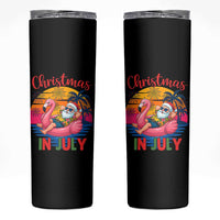 Funny Hawaiian Christmas Skinny Tumbler Santa Beach Tropical Xmas - Wonder Print Shop