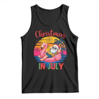 Funny Hawaiian Christmas Tank Top Santa Beach Tropical Xmas - Wonder Print Shop