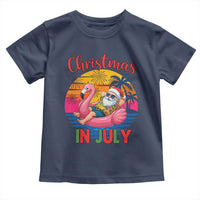 Funny Hawaiian Christmas Toddler T Shirt Santa Beach Tropical Xmas - Wonder Print Shop