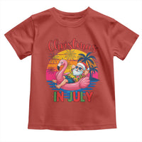 Funny Hawaiian Christmas Toddler T Shirt Santa Beach Tropical Xmas - Wonder Print Shop