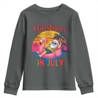 Funny Hawaiian Christmas Youth Sweatshirt Santa Beach Tropical Xmas - Wonder Print Shop